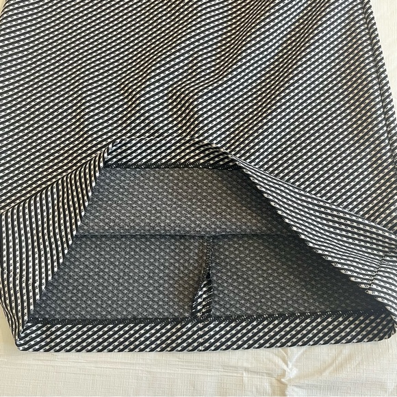 Theory Black White Claymont Rijik Check Stripe Stretch Sheath Dress - Picture 9 of 16